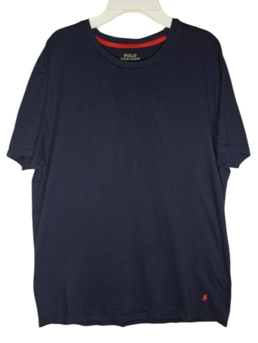 Polo Ralph‎ Lauren Navy Blue With Red Pony Short Sleeve Tee Shirt Men's Size L